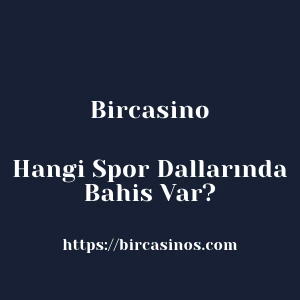 Bircasino Hangi Spor Dallarında Bahis Var?